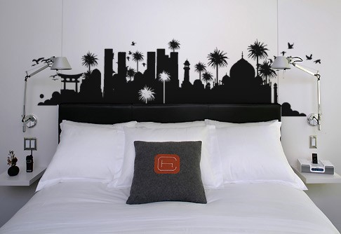 Ambientes descontraídos com decoração de adesivos
